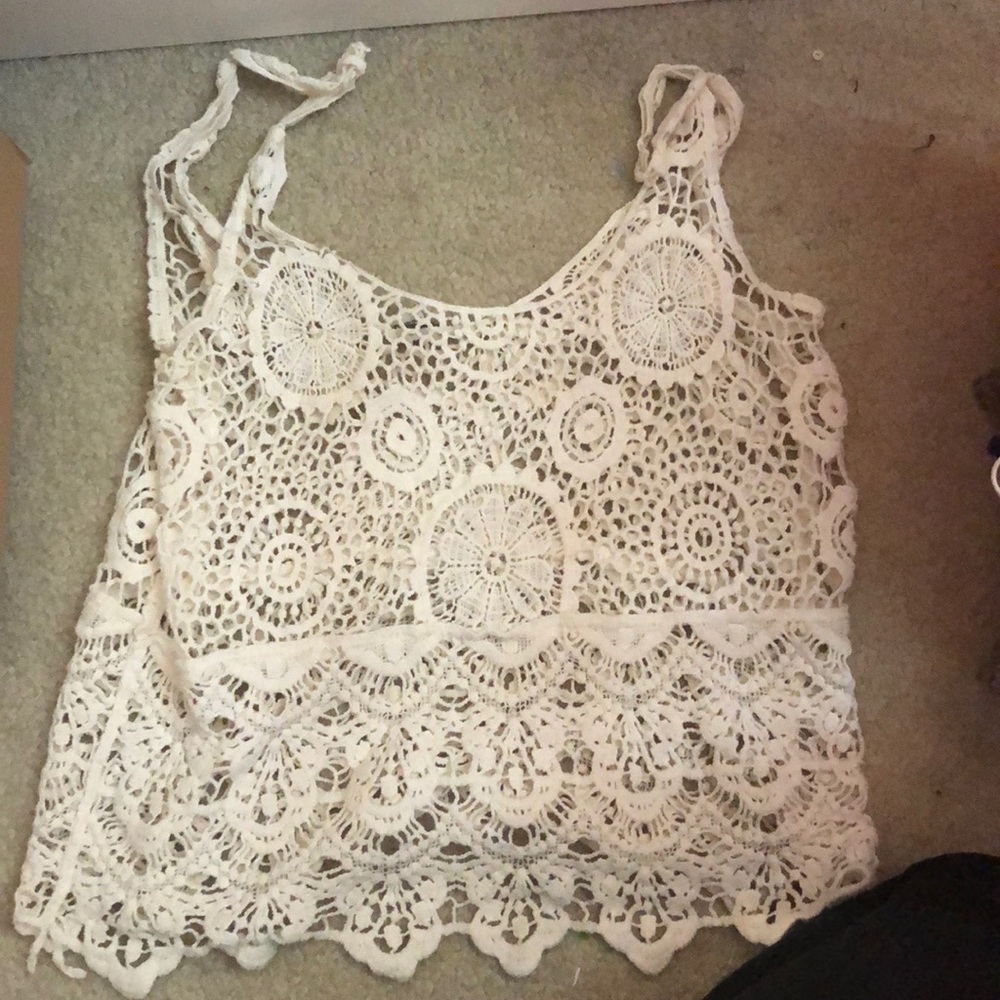 Lace tank top